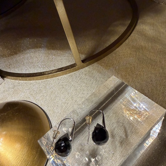 Swarovski Accessories - Swarovski Black Crystal Drop Earrings